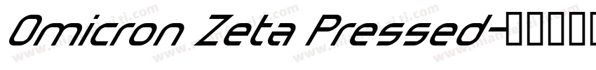 Omicron Zeta Pressed字体转换